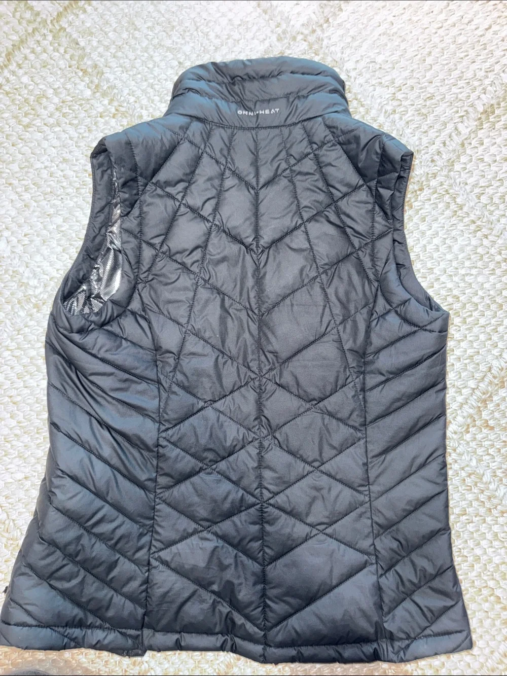Columbia Sportswear Womens Vest Small Black Zip Omni Heat Jacket Puffer